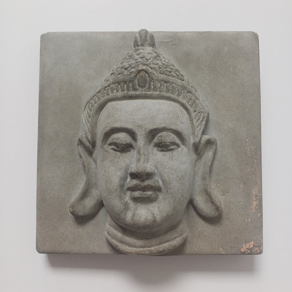 Buddha Face Wall Hanging, Meditation Room Decor 14.3x14.3 CM