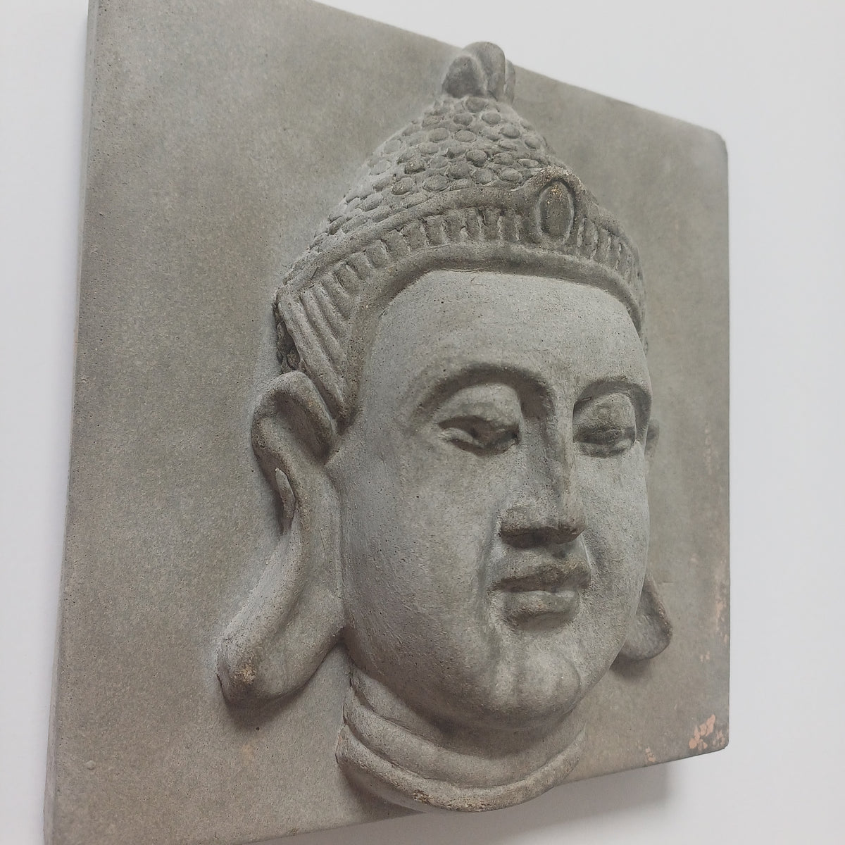 Buddha Face Wall Hanging, Meditation Room Decor 14.3x14.3 CM