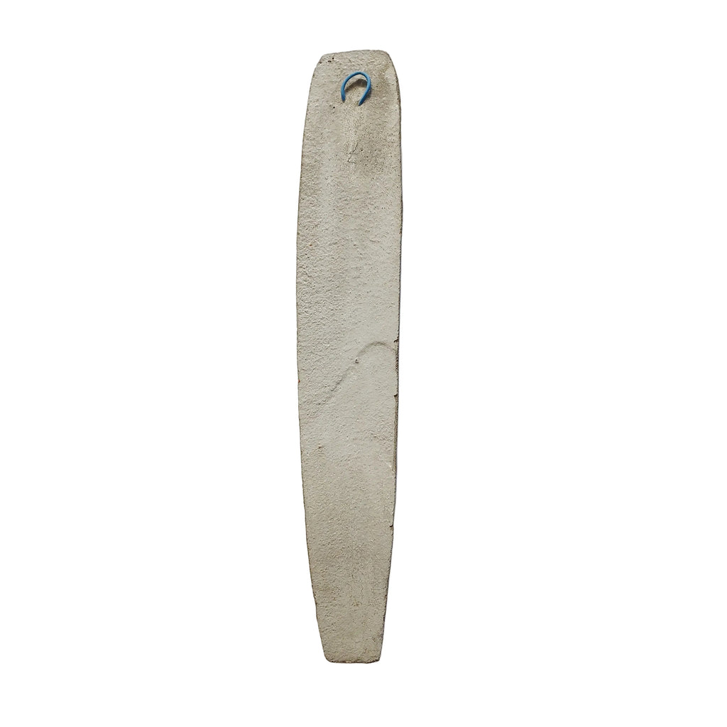 Primitive Long Face Wall Art Hanging, Narrow Vertical Plaque 57x11 CM