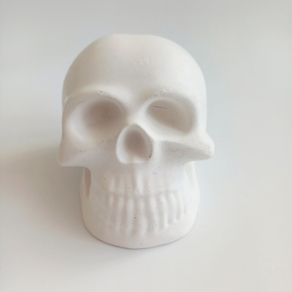 Small White Skull Shelf Decor 7.5x6.3 CM