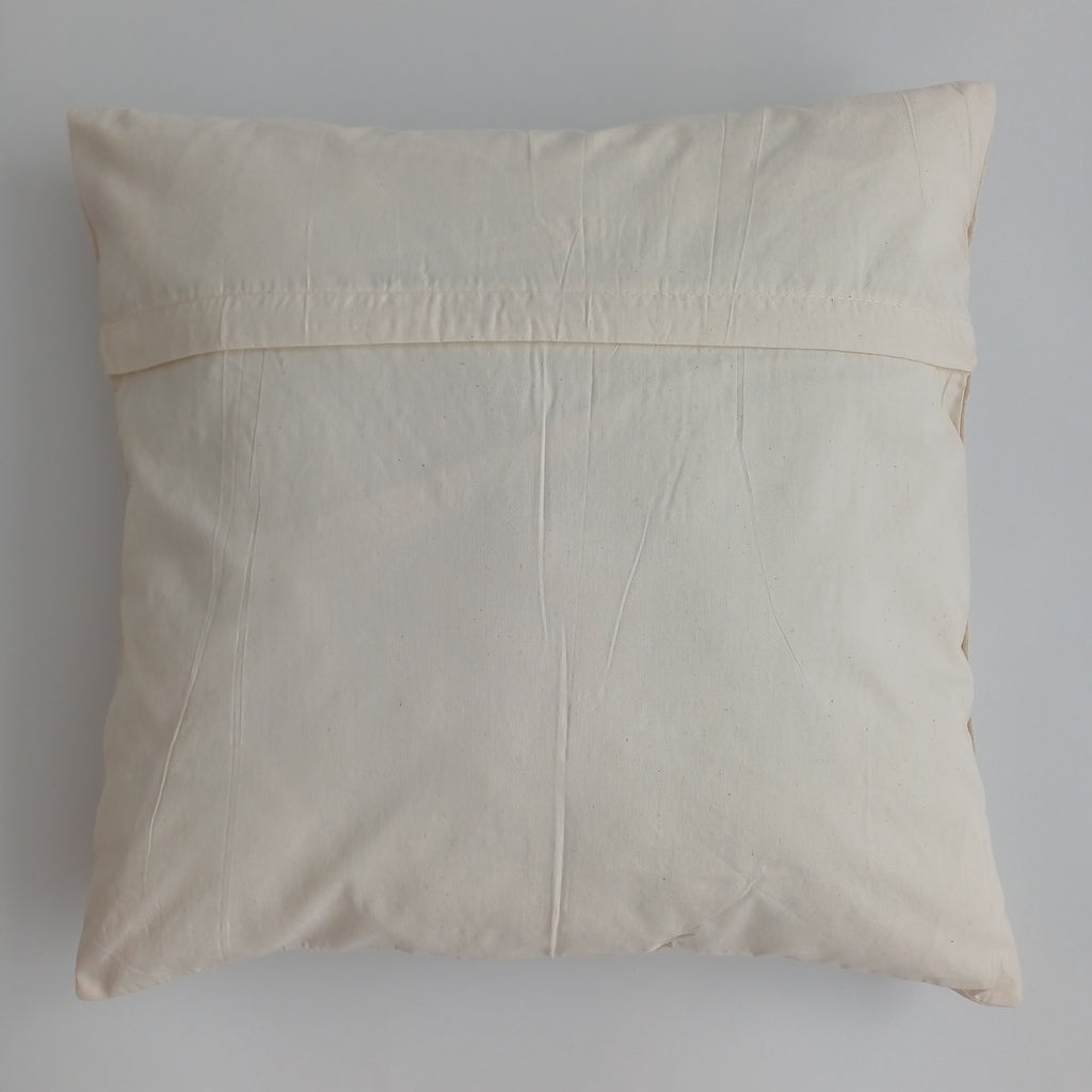 Hand Embroidered Multicolour Uzbek Suzani Cushion Cover 17''x16'' / 44x42 CM