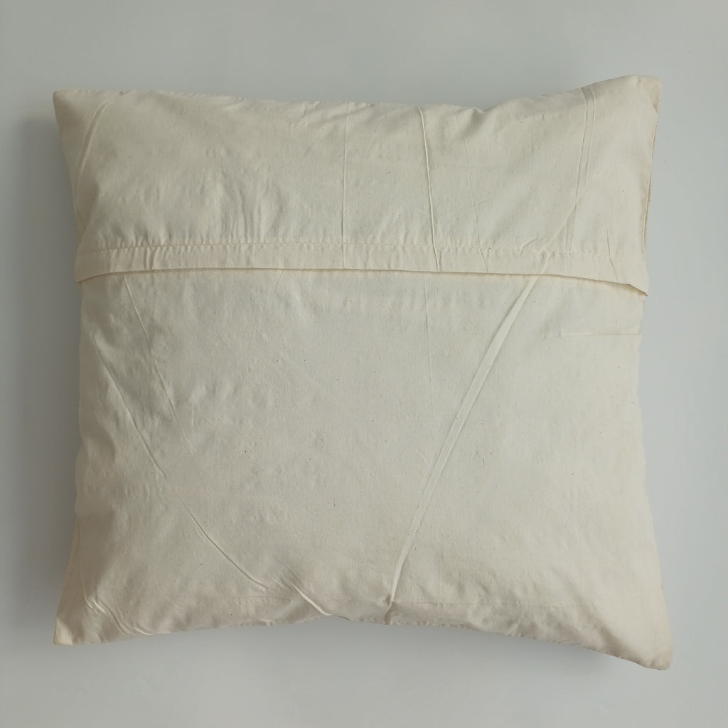Hand Embroidered Multicolour Uzbek Suzani Cushion Cover 17''x16'' / 44x42 CM