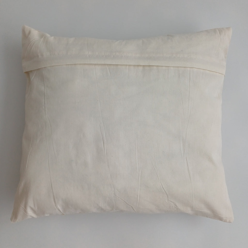 Hand Embroidered Multicolour Uzbek Suzani Cushion Cover 19''x16'' / 48x42 CM