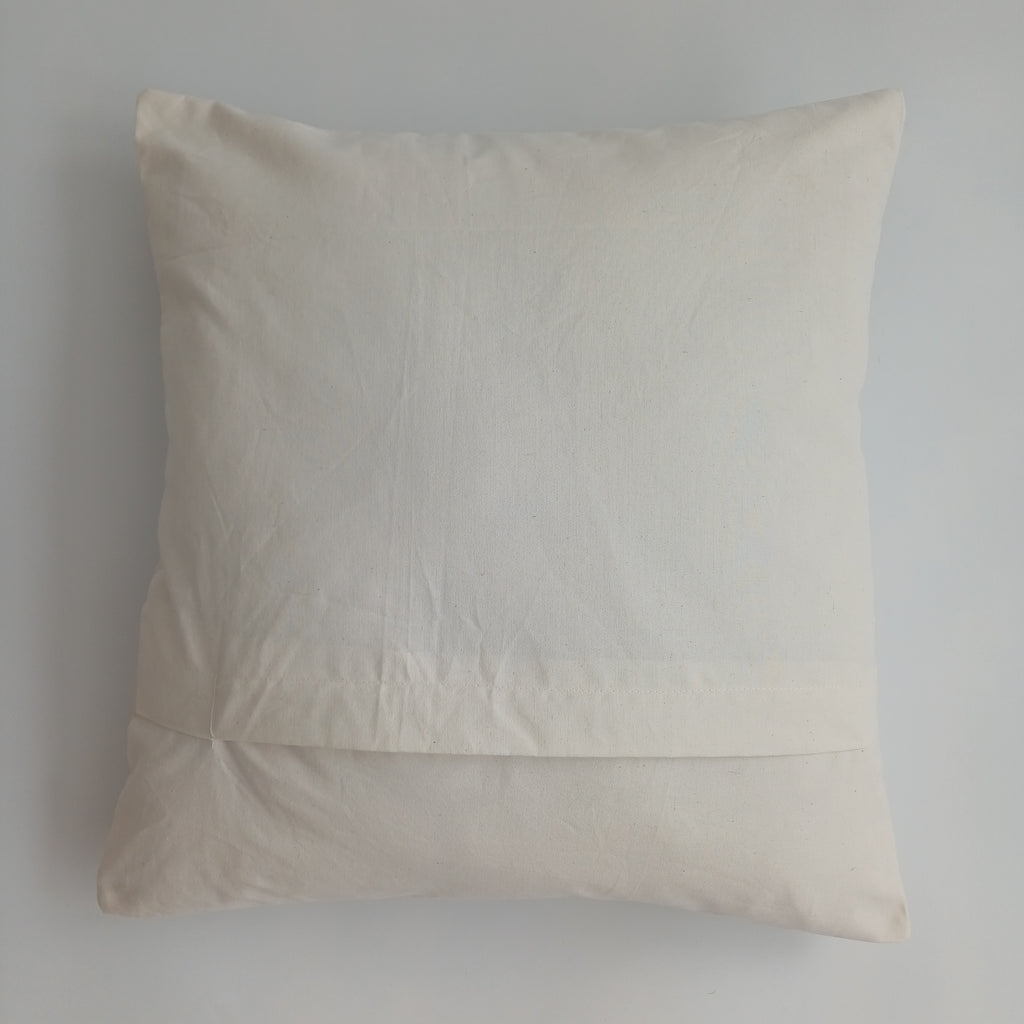 Hand Embroidered Multicolour Uzbek Suzani Cushion Cover 19''x18'' / 48x46 CM