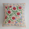 Hand Embroidered Pomegranate Multicolour Uzbek Suzani Cushion Cover 18''x18'' / 46x46 CM