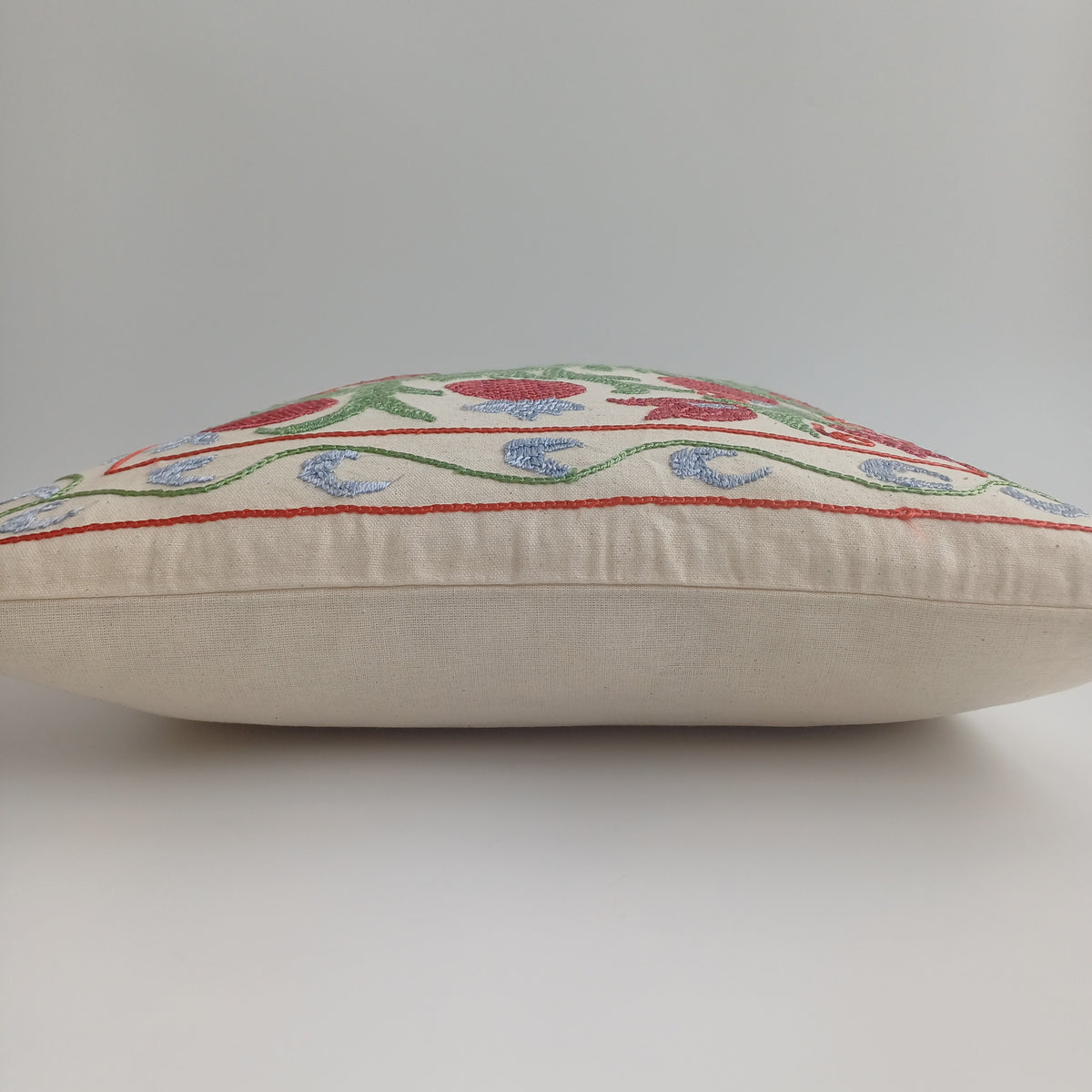 Hand Embroidered Pomegranate Multicolour Uzbek Suzani Cushion Cover 18''x18'' / 46x46 CM