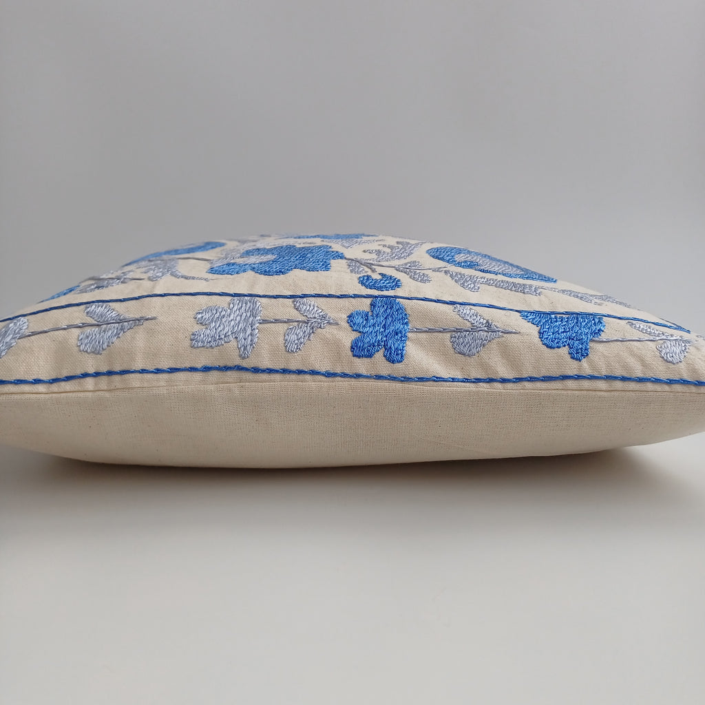 Hand Embroidered Pomegranate Multicolour Uzbek Suzani Cushion Cover 17''x17'' / 45x45 CM