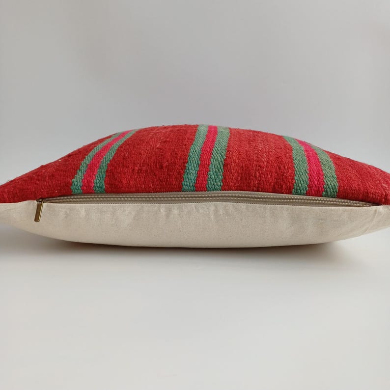Multicoloured Handmade Moroccan Rug Cushion Cover 20''x20'' / 50x50 CM