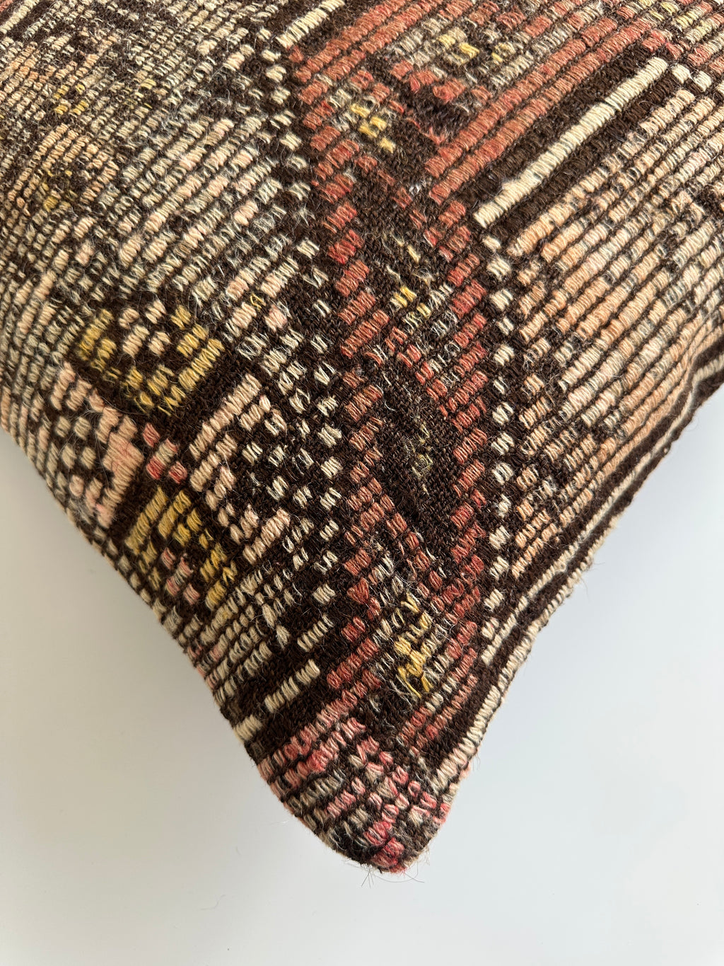 Handmade Multicolour Turkish Rug Cushion Cover 18''x18'' / 45x45 CM