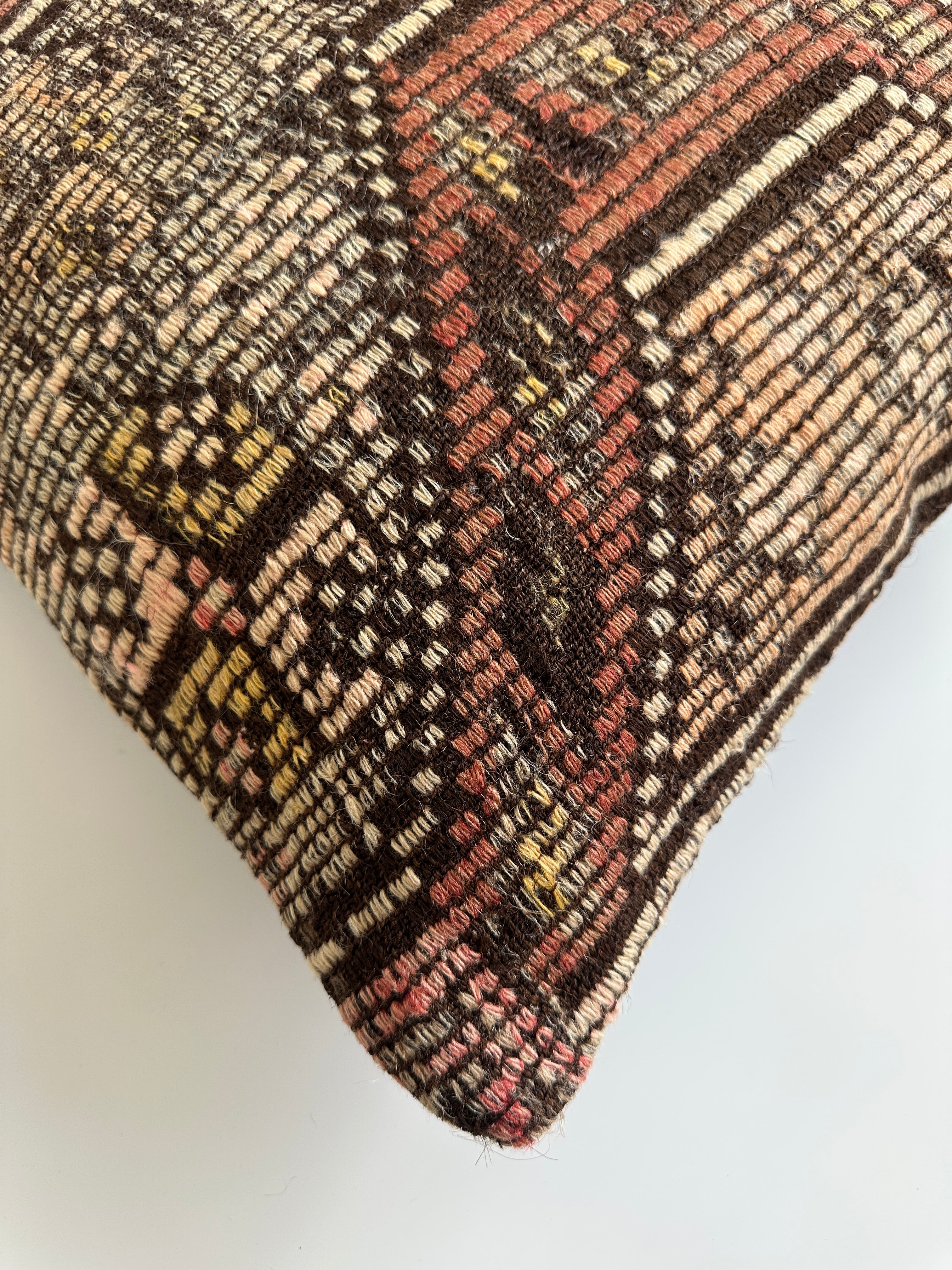 Handmade Multicolour Turkish Rug Cushion Cover 18''x18'' / 45x45 CM
