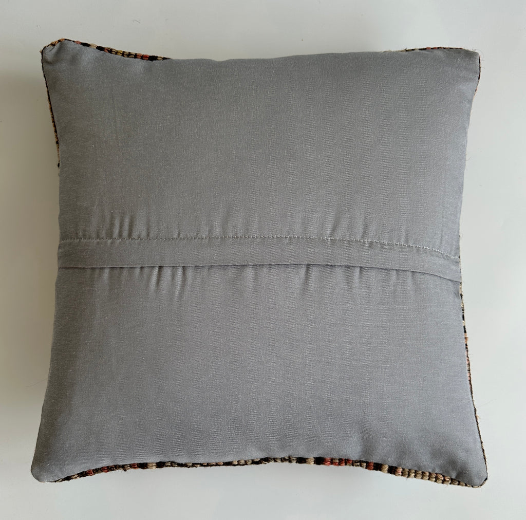 Handmade Multicolour Turkish Rug Cushion Cover 18''x18'' / 45x45 CM