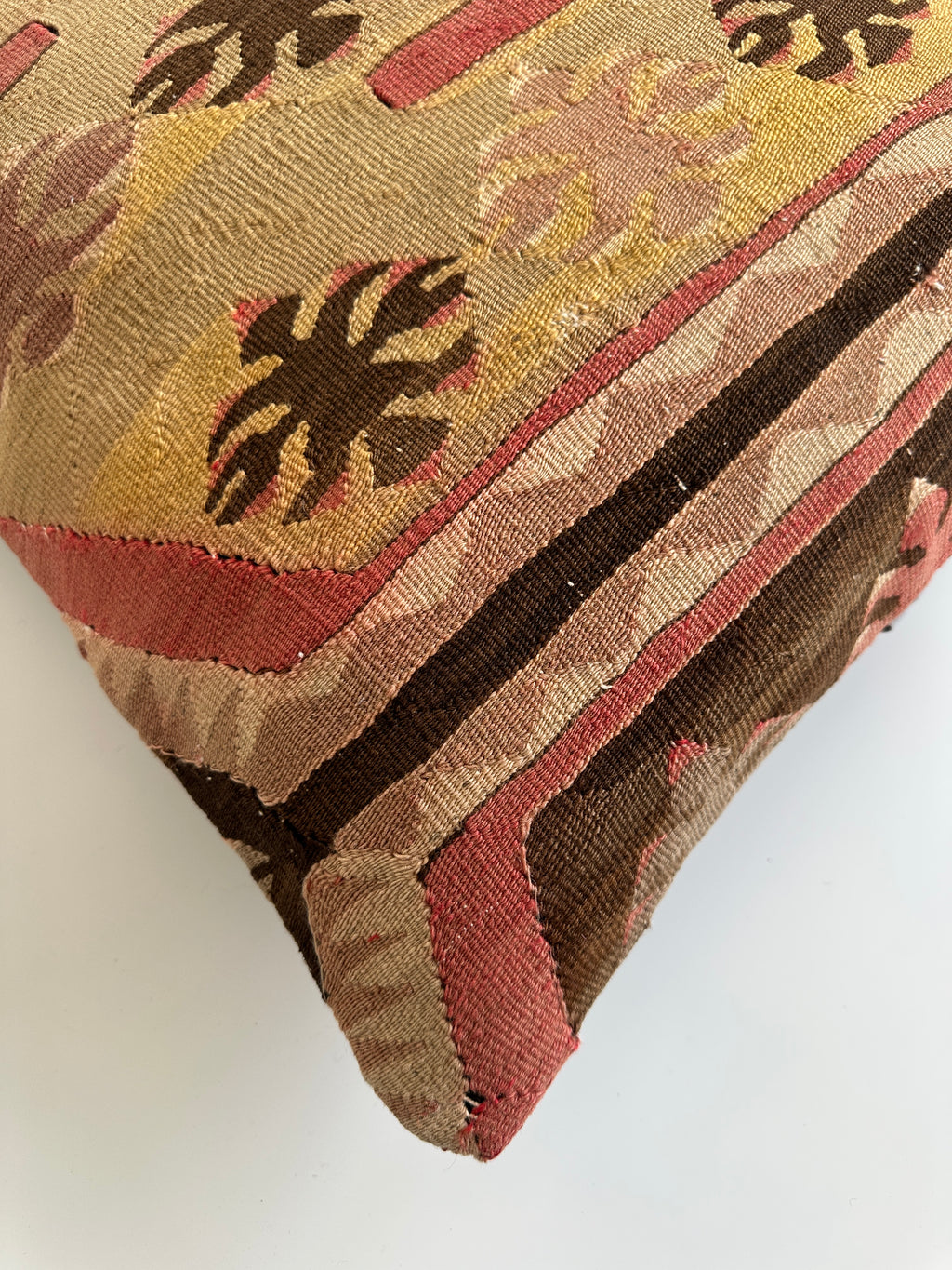 Handmade Multicolour Turkish Rug Cushion Cover 18''x18'' / 46x45 CM