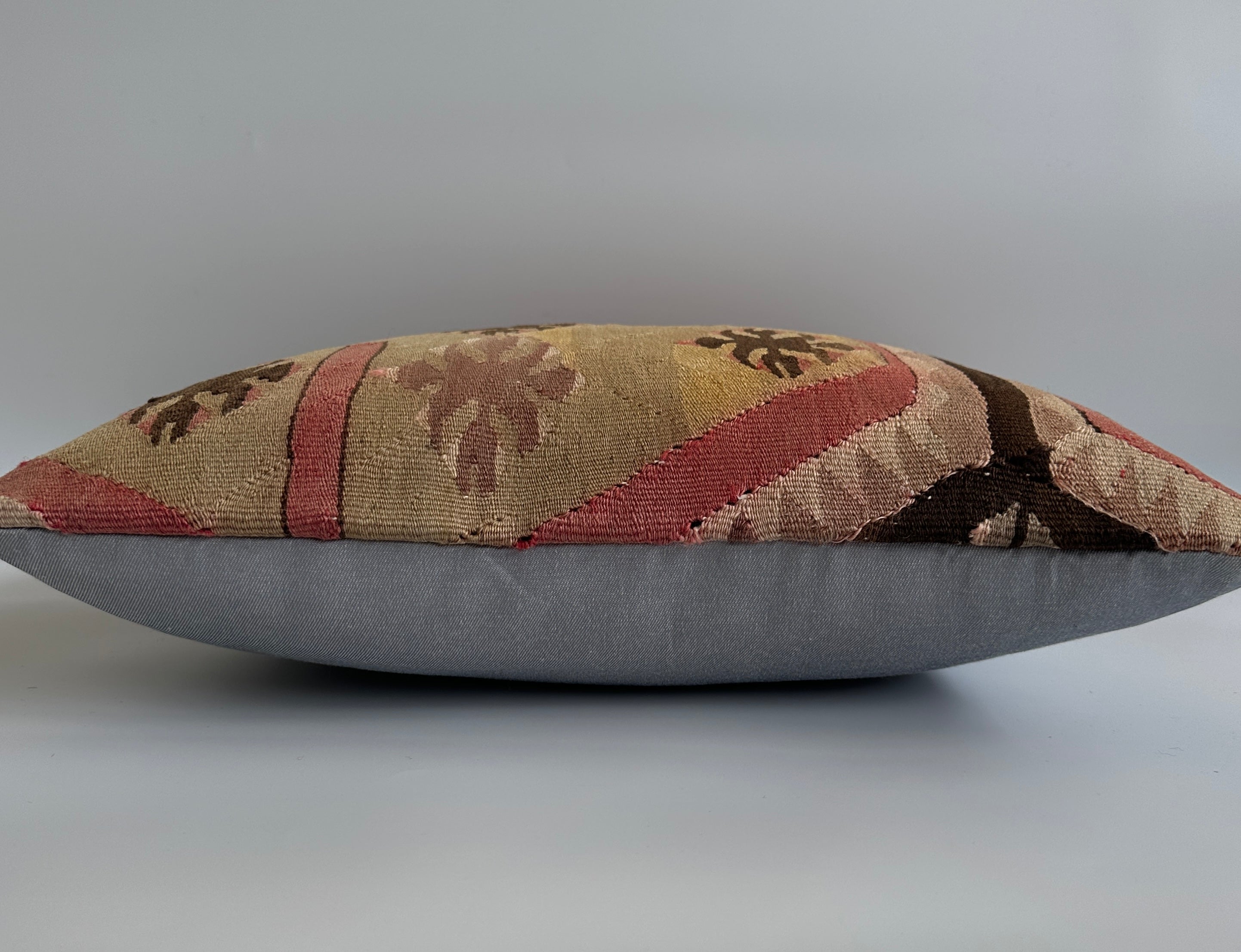 Handmade Multicolour Turkish Rug Cushion Cover 18''x18'' / 46x45 CM