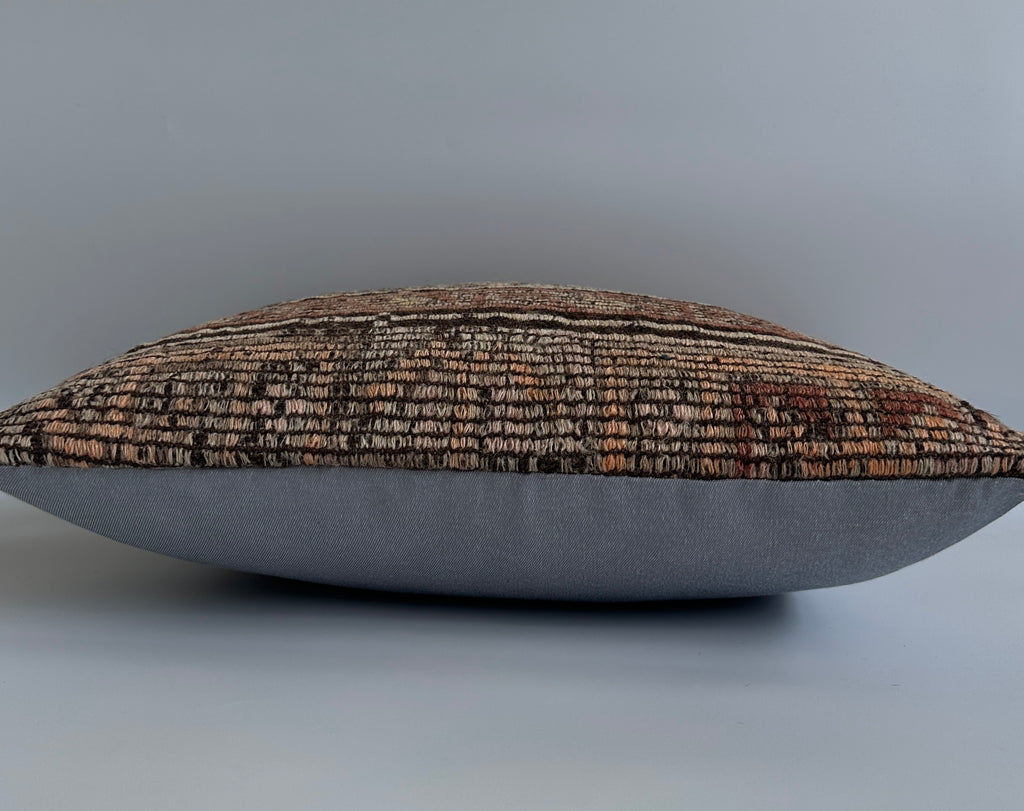 Handmade Multicolour Turkish Rug Cushion Cover 18''x18'' / 46x45 CM