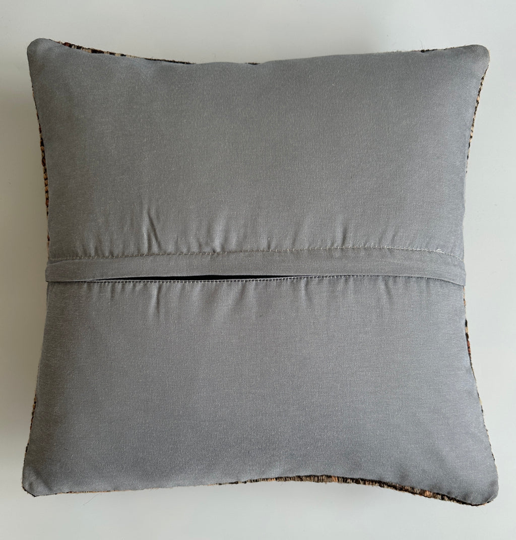 Handmade Multicolour Turkish Rug Cushion Cover 18''x18'' / 46x45 CM