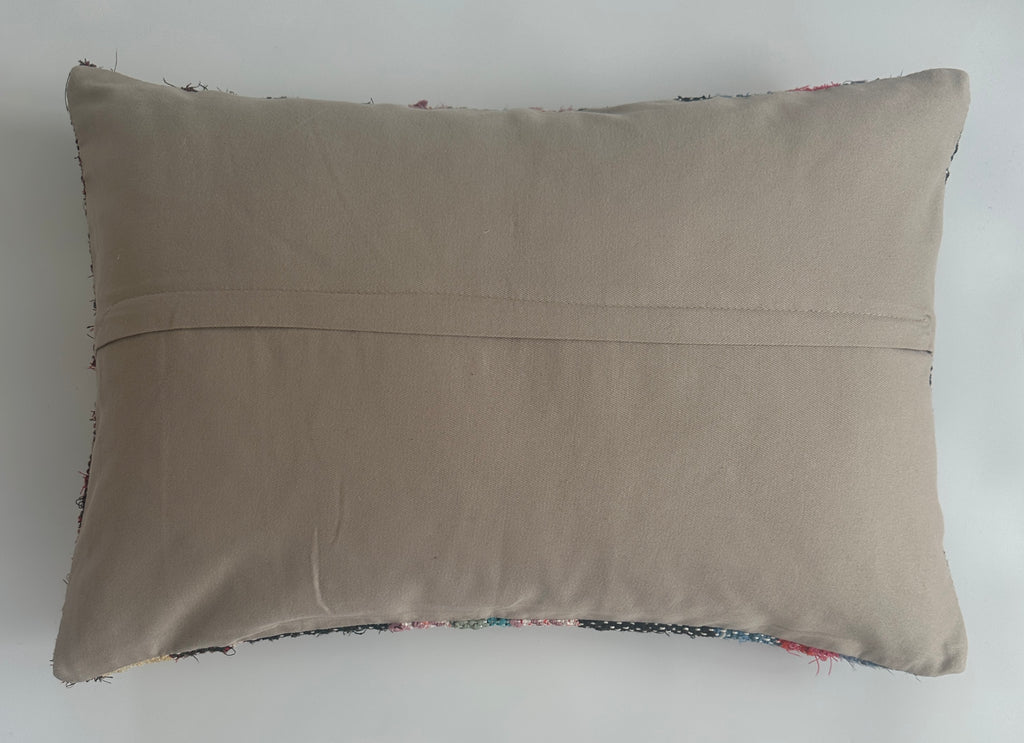 Multicolour Turkish Rug Cushion Cover 24''x16'' / 60x40 CM