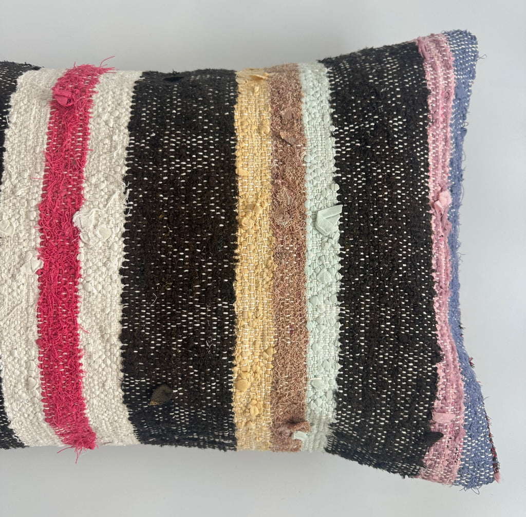 Multicolour Turkish Rug Cushion Cover 24''x16'' / 60x40 CM