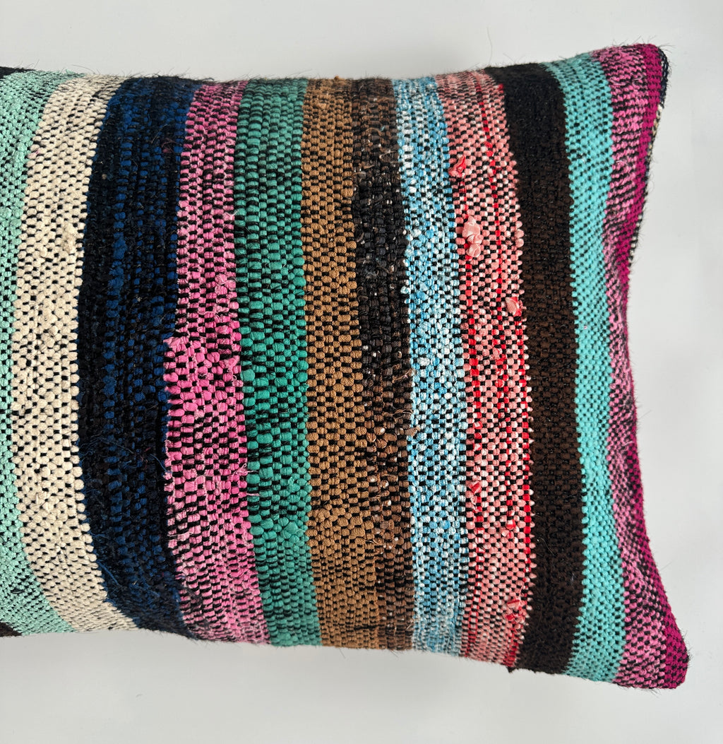 Multicolour Turkish Rug Cushion Cover 24''x16'' / 60x40 CM