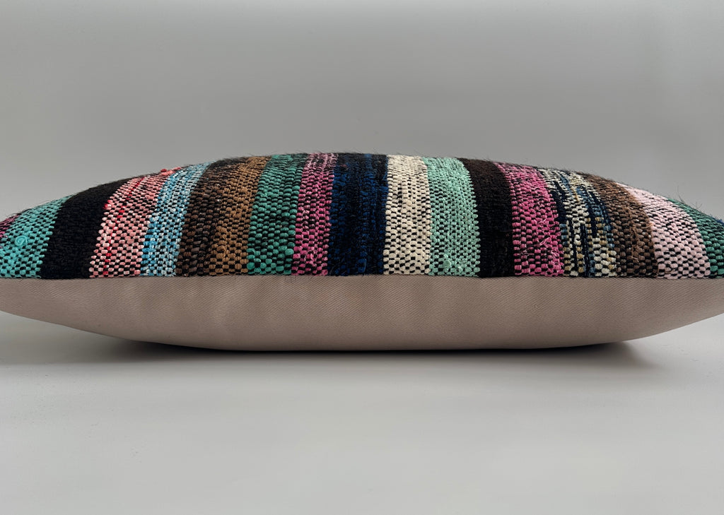 Multicolour Turkish Rug Cushion Cover 24''x16'' / 60x40 CM