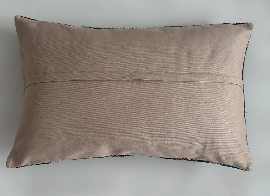 Multicolour Turkish Rug Cushion Cover 24''x16'' / 60x40 CM