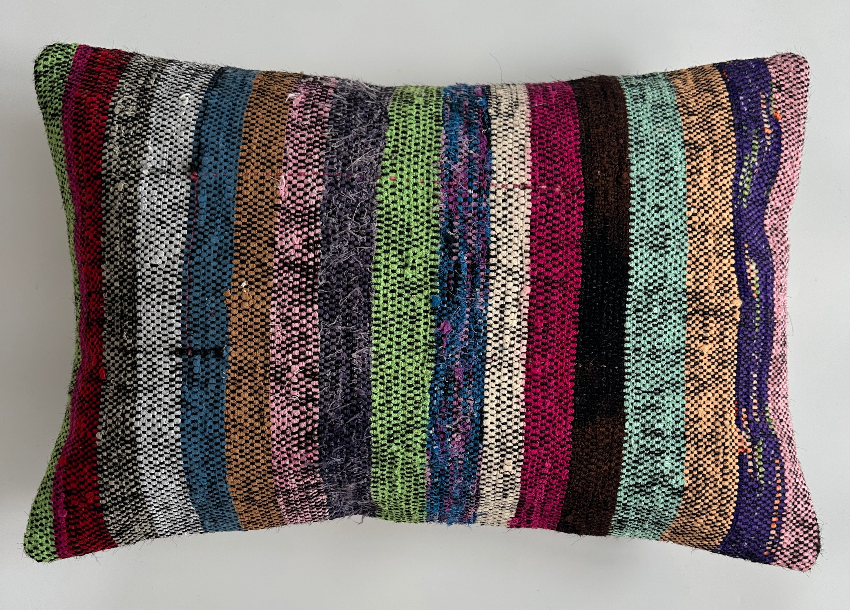 Multicolour Turkish Rug Cushion Cover 24''x16'' / 60x40 CM