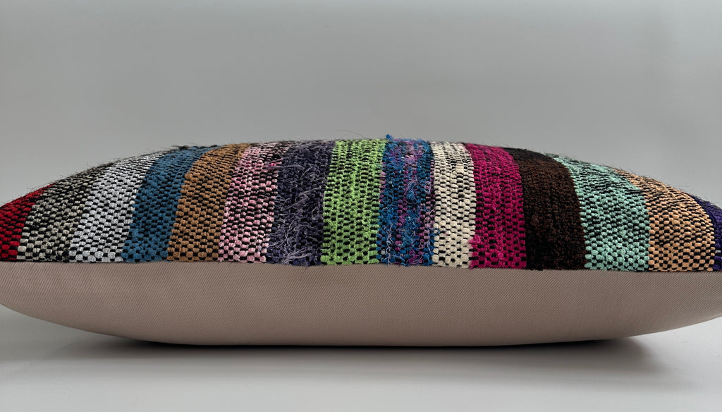 Multicolour Turkish Rug Cushion Cover 24''x16'' / 60x40 CM