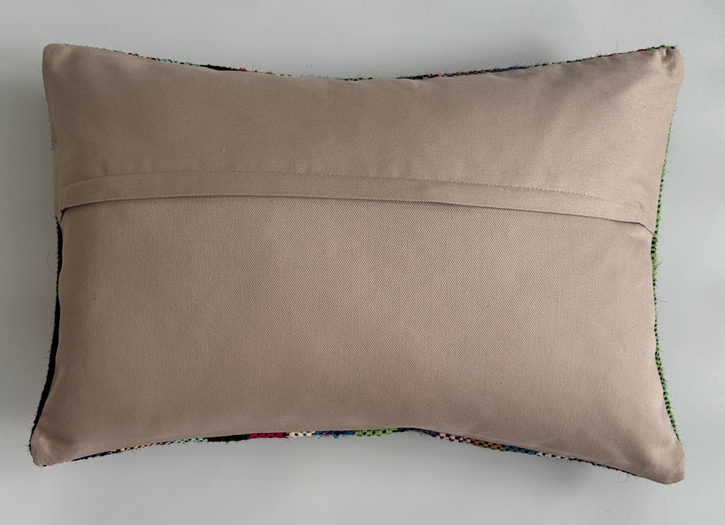 Multicolour Turkish Rug Cushion Cover 24''x16'' / 60x40 CM