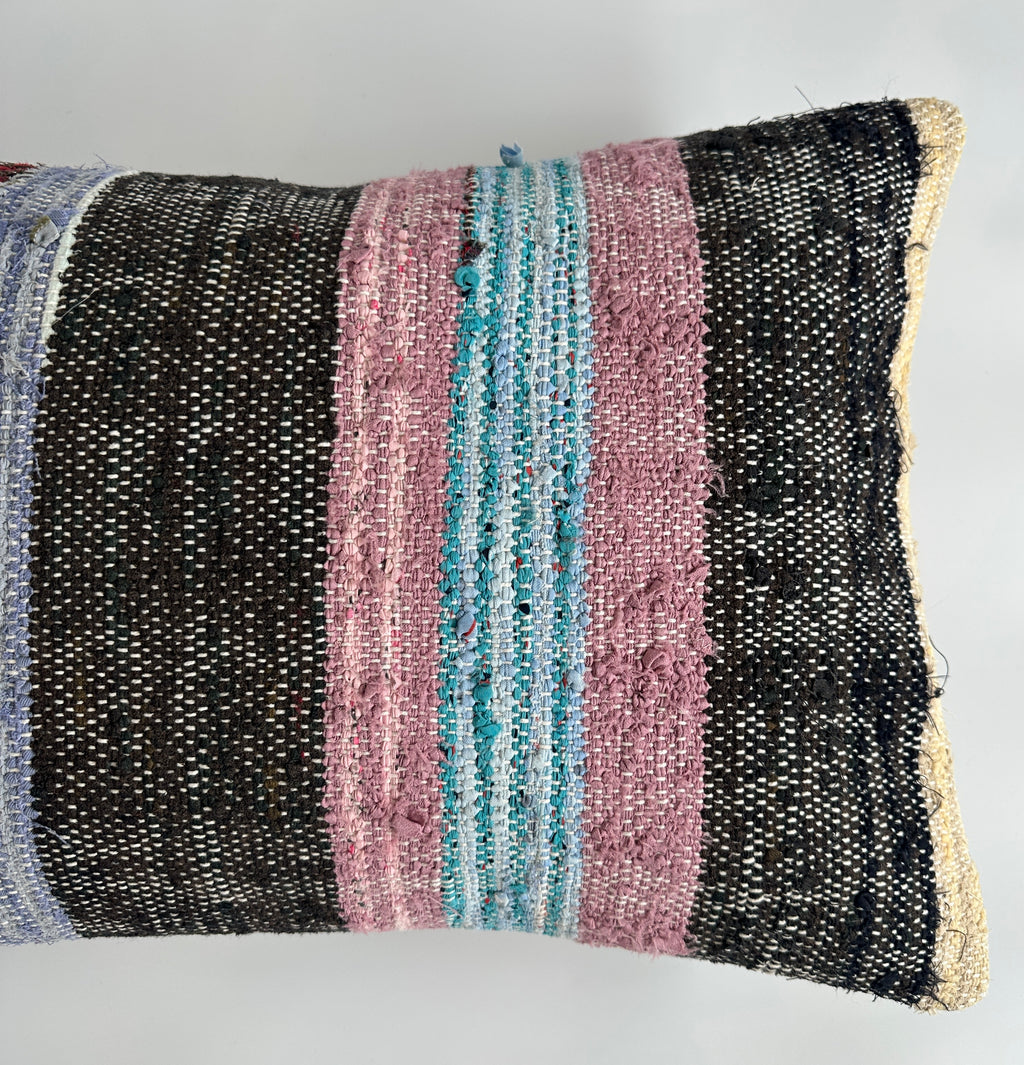 Multicolour Turkish Rug Cushion Cover 24''x16'' / 60x40 CM