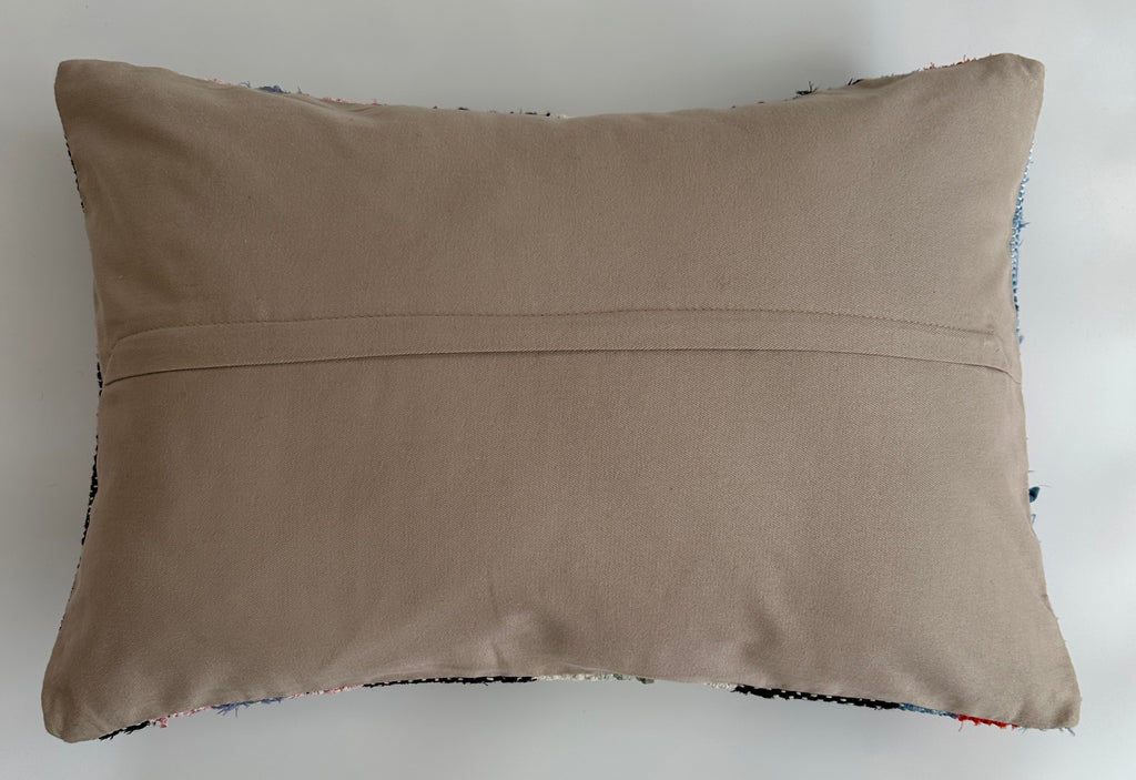 Multicolour Turkish Rug Cushion Cover 24''x16'' / 60x40 CM