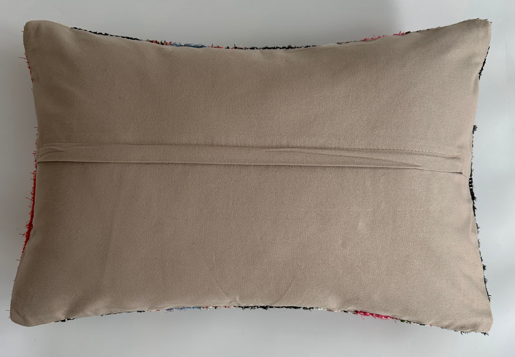 Multicolour Turkish Rug Cushion Cover 24''x16'' / 60x40 CM