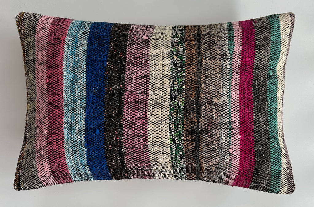 Multicolour Turkish Rug Cushion Cover 24''x16'' / 60x40 CM
