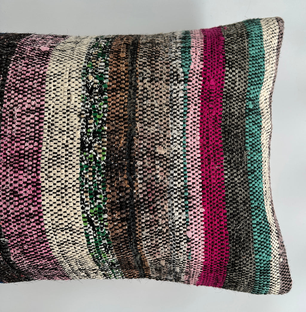Multicolour Turkish Rug Cushion Cover 24''x16'' / 60x40 CM