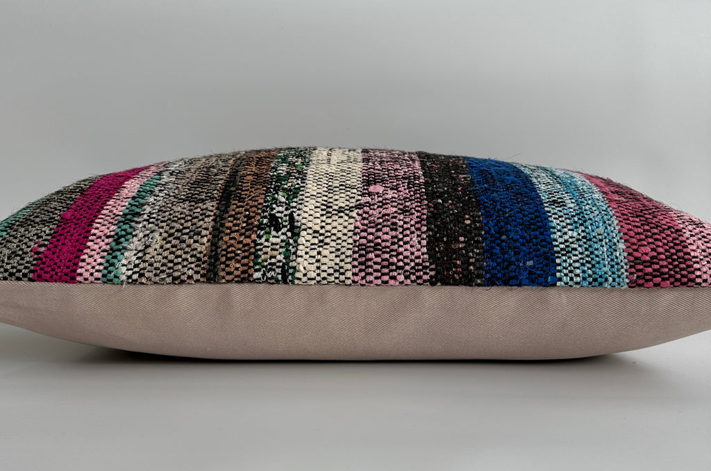 Multicolour Turkish Rug Cushion Cover 24''x16'' / 60x40 CM