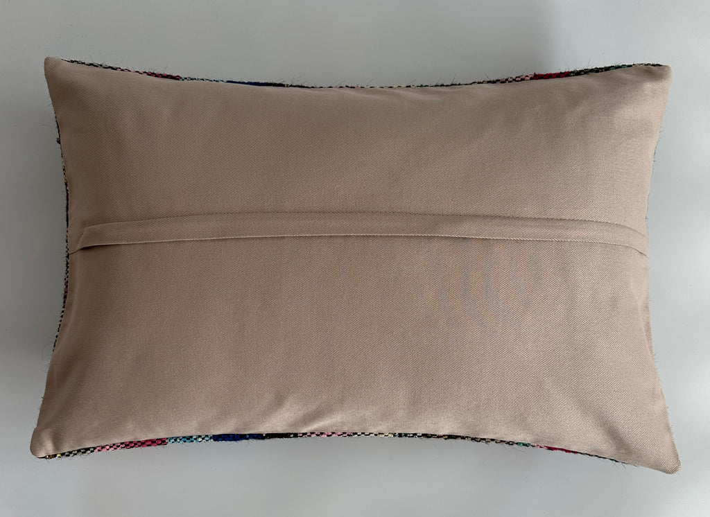 Multicolour Turkish Rug Cushion Cover 24''x16'' / 60x40 CM