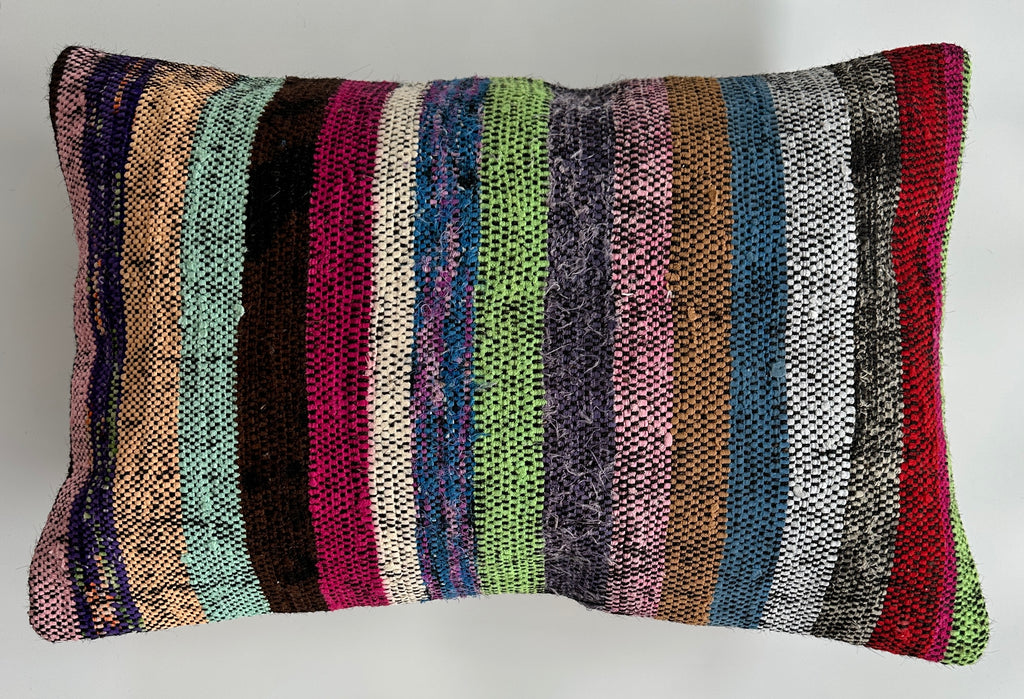Multicolour Turkish Rug Cushion Cover 24''x16'' / 60x40 CM
