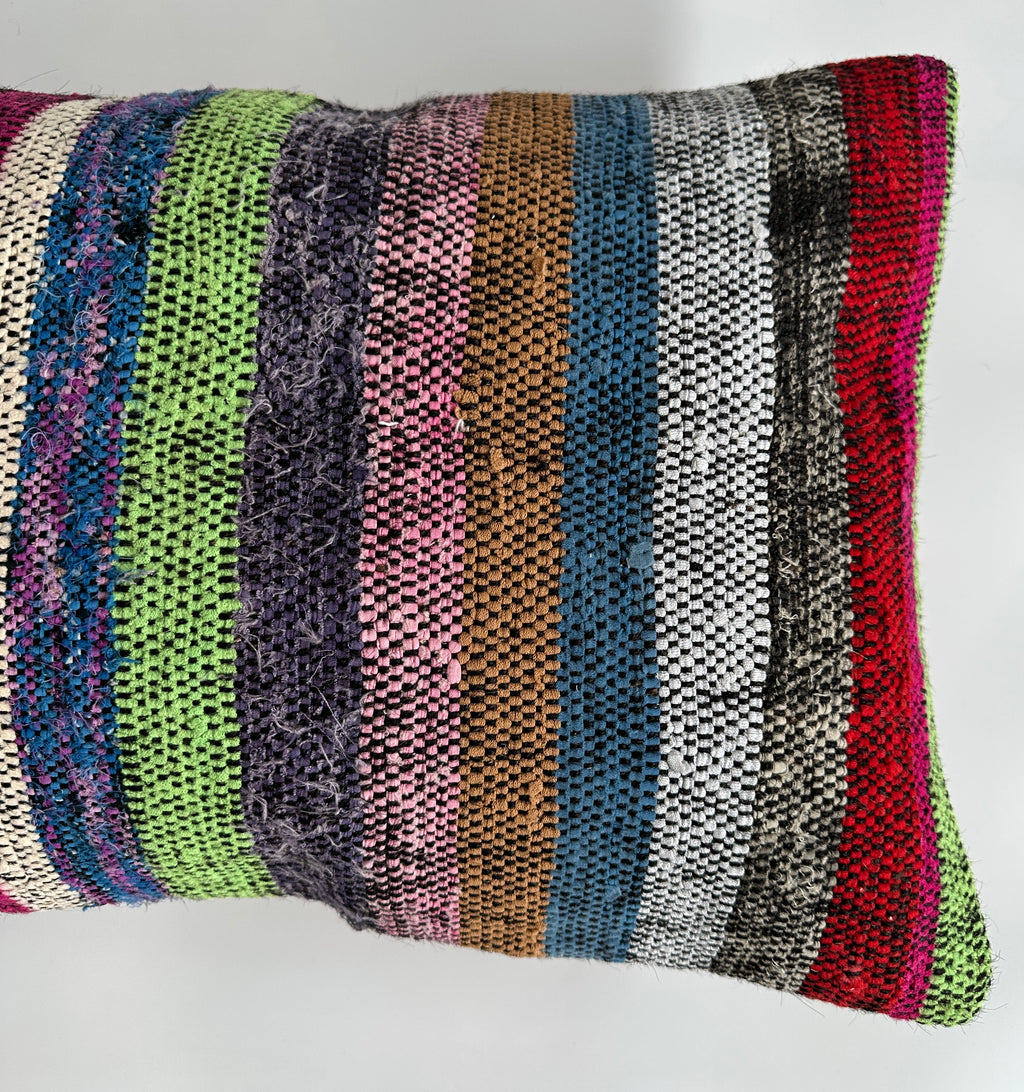 Multicolour Turkish Rug Cushion Cover 24''x16'' / 60x40 CM