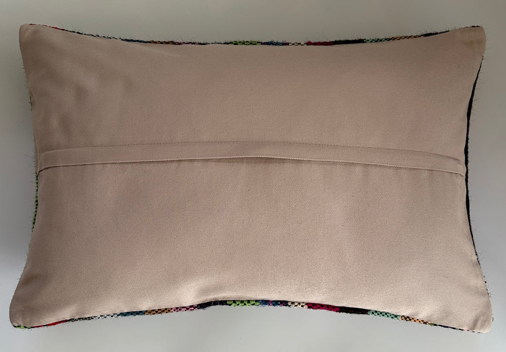 Multicolour Turkish Rug Cushion Cover 24''x16'' / 60x40 CM