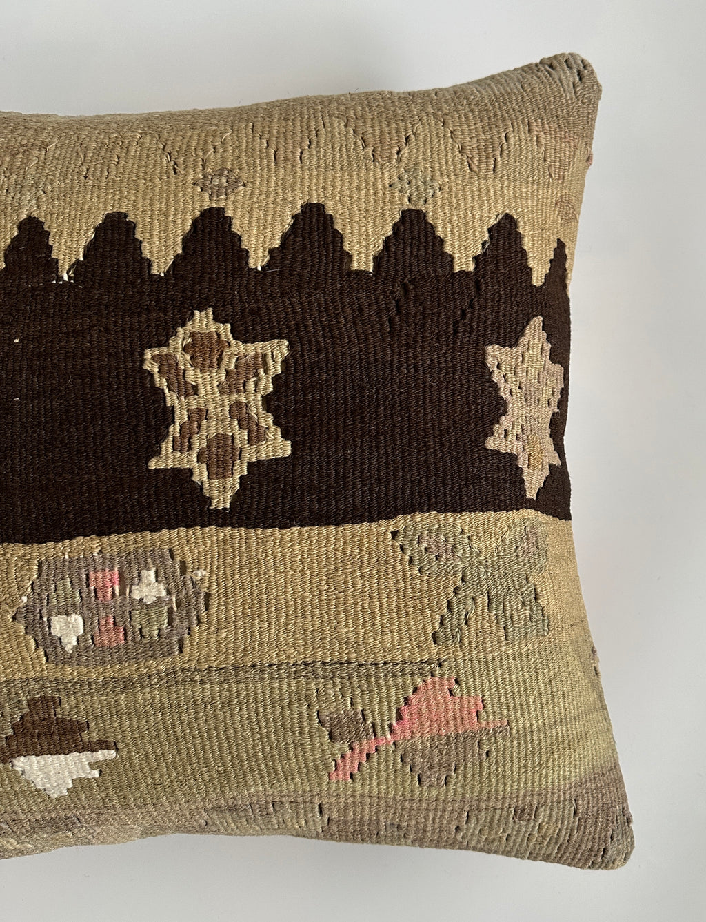 Handmade Multicolour Turkish Rug Cushion Cover 18''x18'' / 45x45 CM