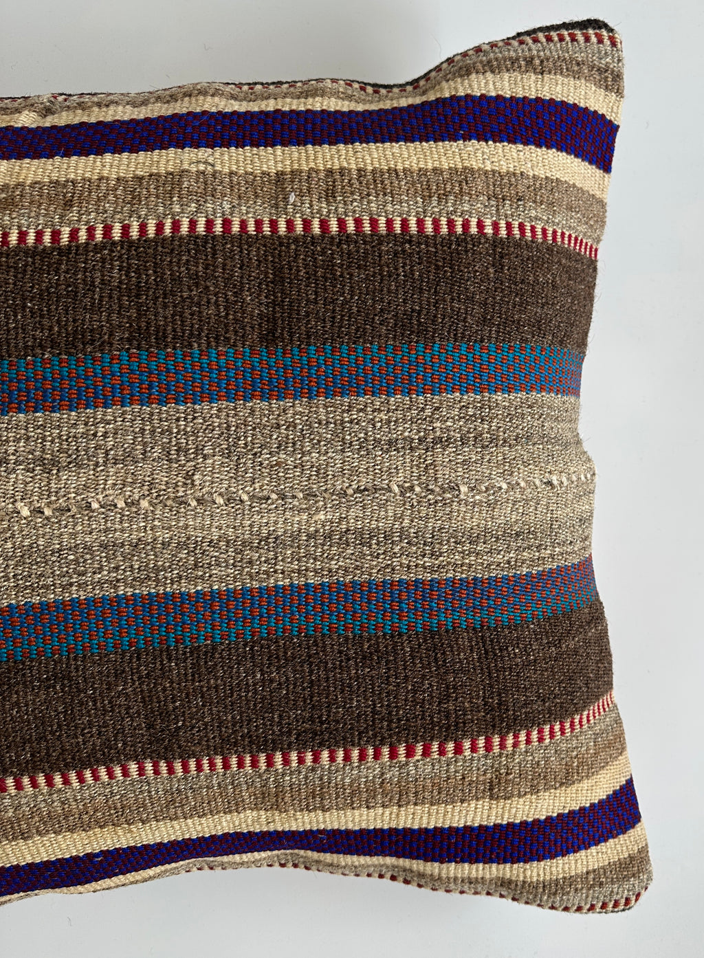 Handmade Multicolour Turkish Rug Cushion Cover 20''x20'' / 50x50 CM