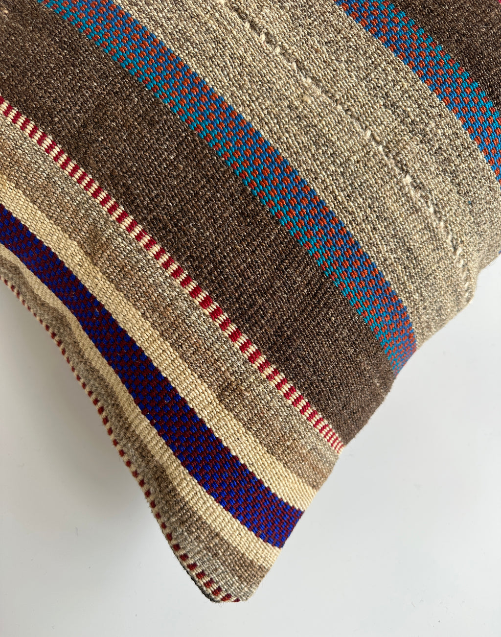 Handmade Multicolour Turkish Rug Cushion Cover 20''x20'' / 50x50 CM