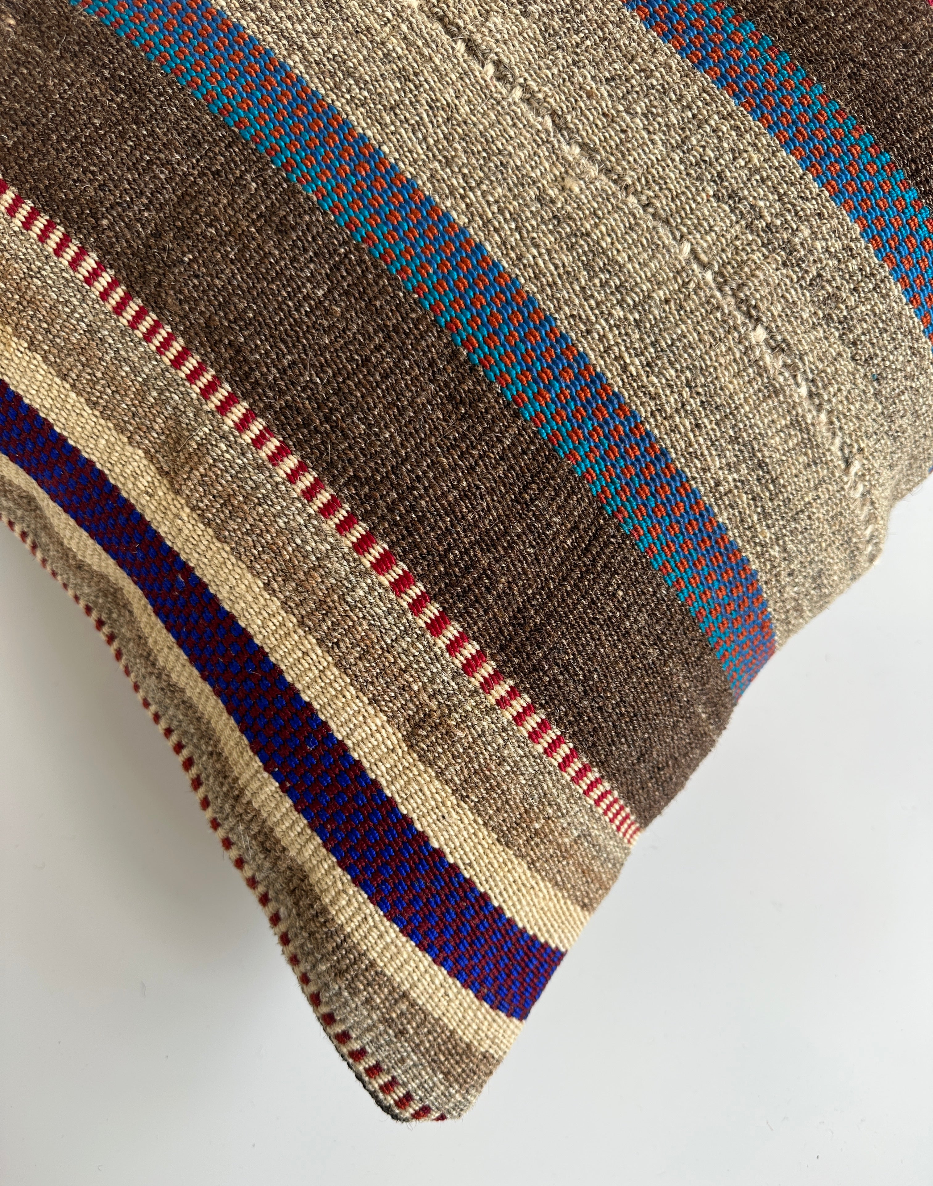 Handmade Multicolour Turkish Rug Cushion Cover 20''x20'' / 50x50 CM