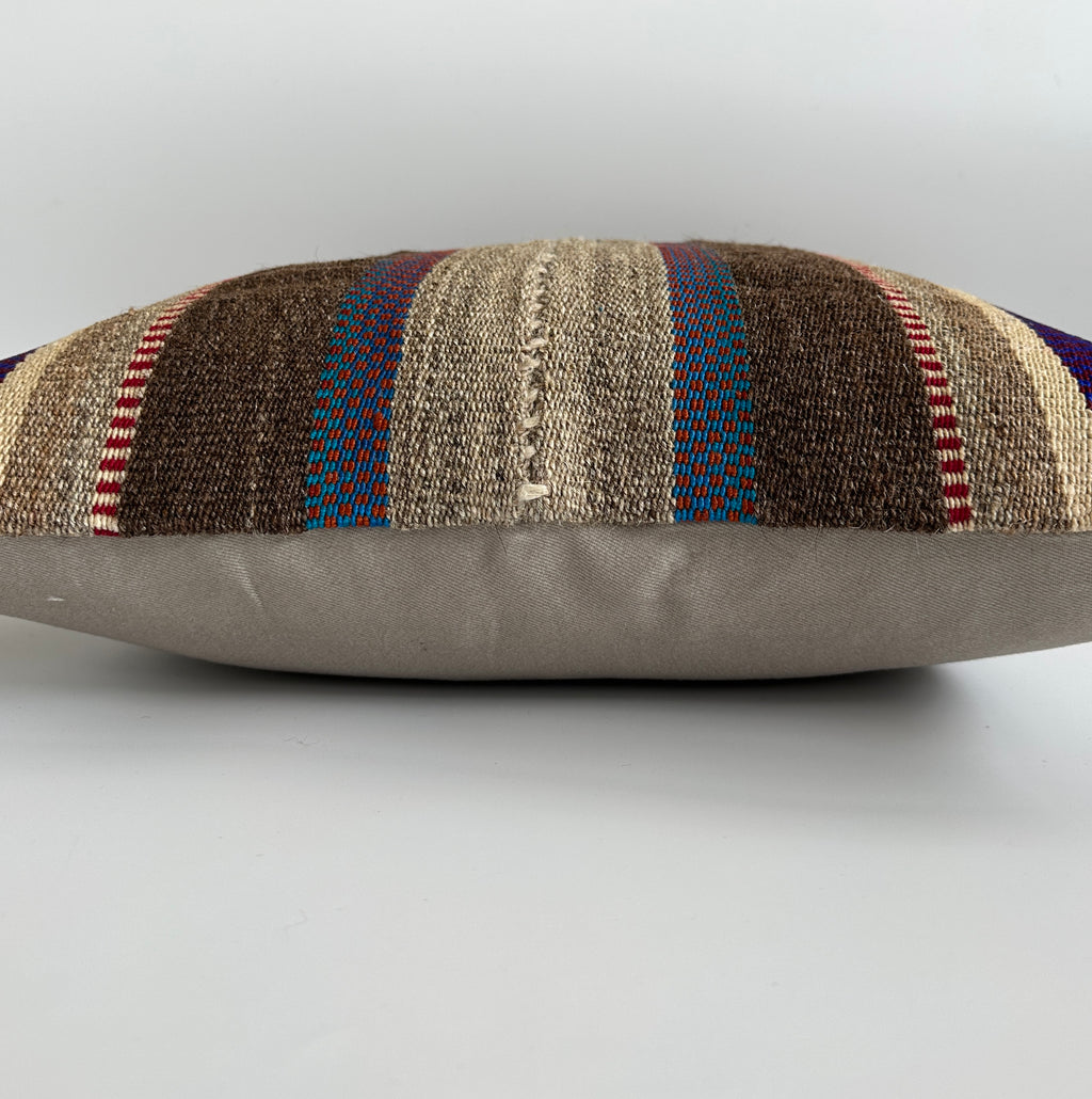 Handmade Multicolour Turkish Rug Cushion Cover 20''x20'' / 50x50 CM