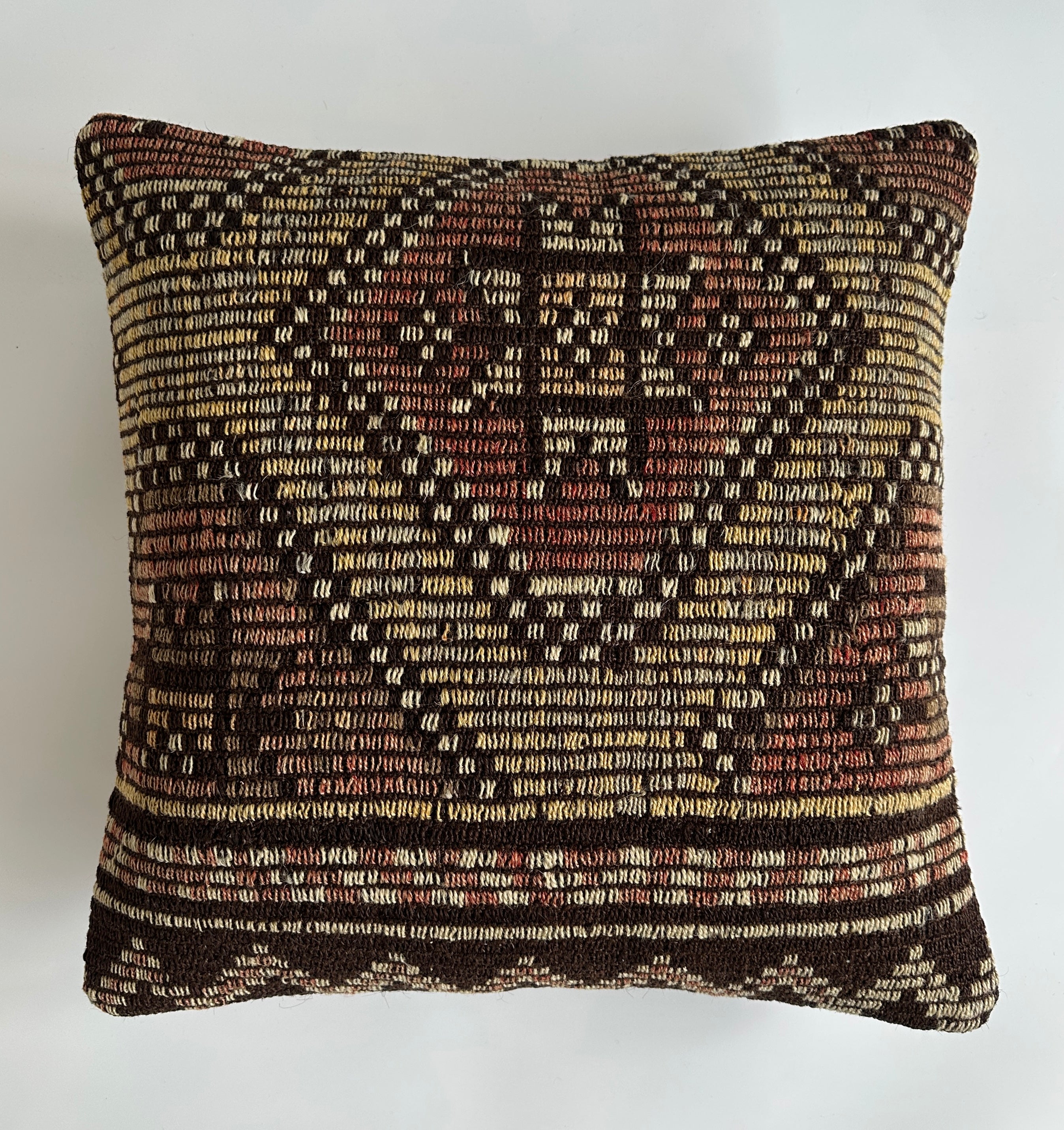 Handmade Multicolour Turkish Rug Cushion Cover 20''x20'' / 50x50 CM
