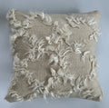 White Wool Turkish Rug Cushion Cover 20''x20'' / 50x50 CM