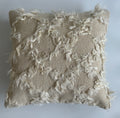White Wool Turkish Rug Cushion Cover 20''x20'' / 50x50 CM