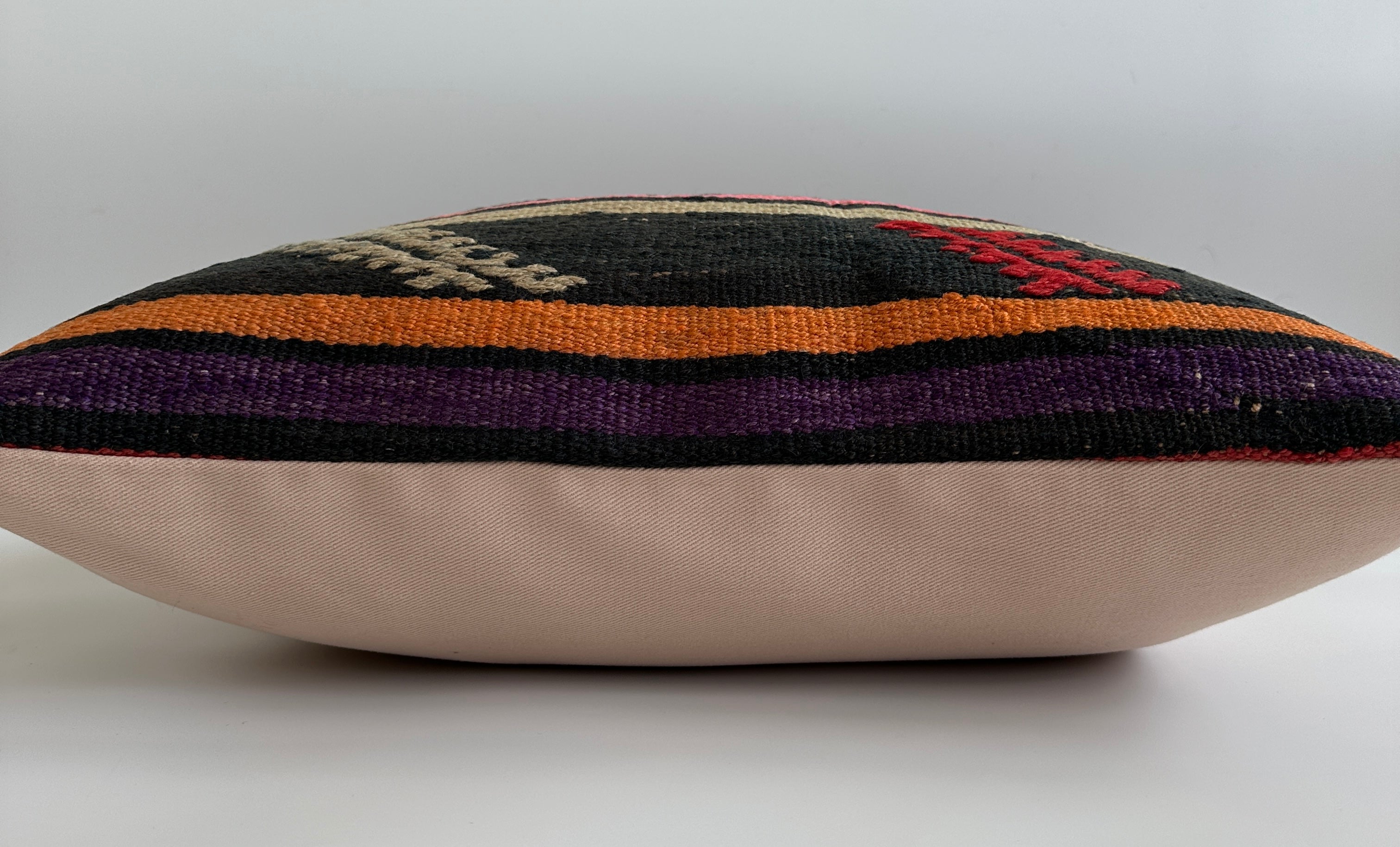 Handmade Multicolour Turkish Rug Cushion Cover 20''x20'' / 50x50 CM