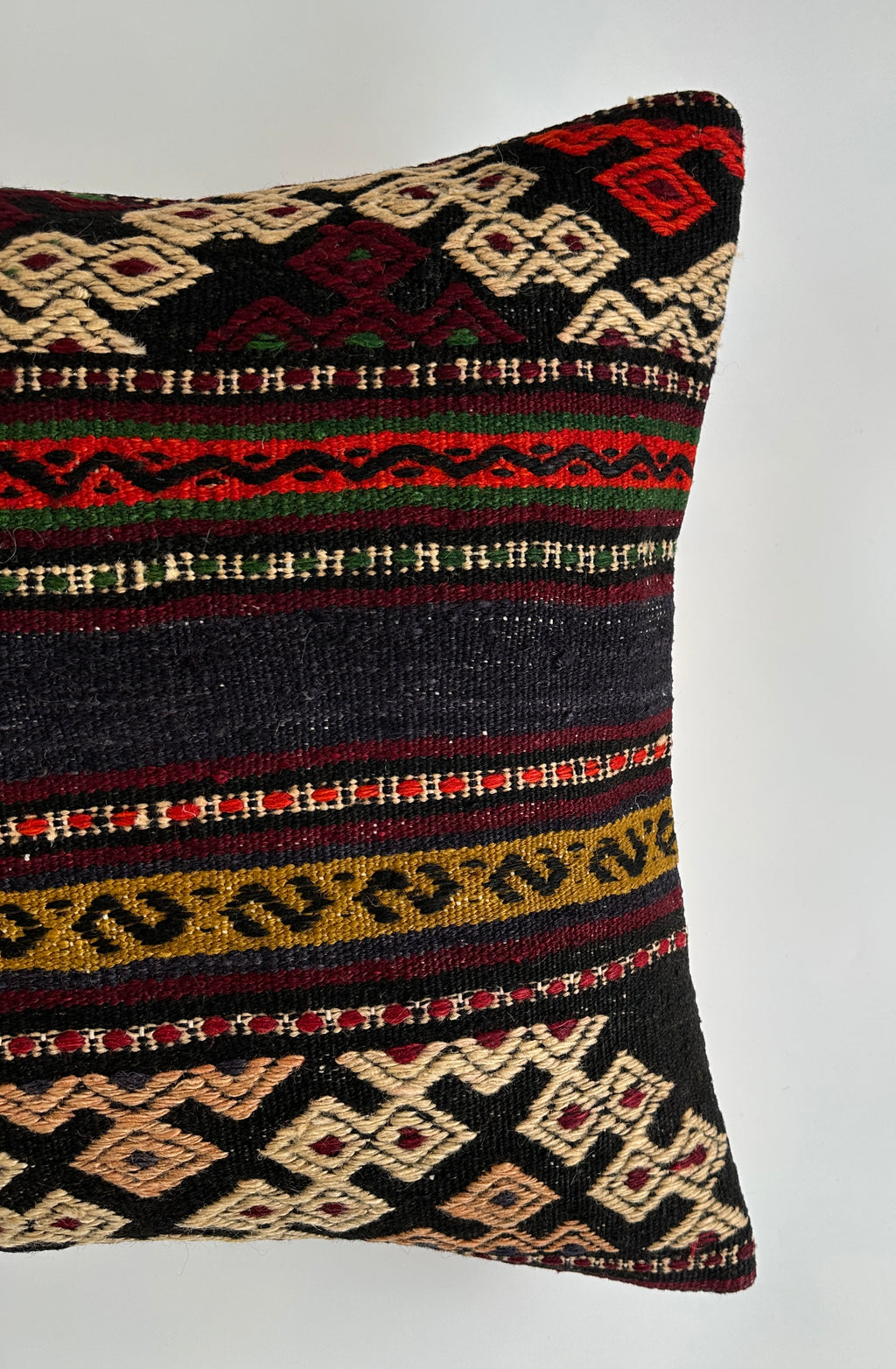 Handmade Multicolour Turkish Rug Cushion Cover 20''x20'' / 50x50 CM