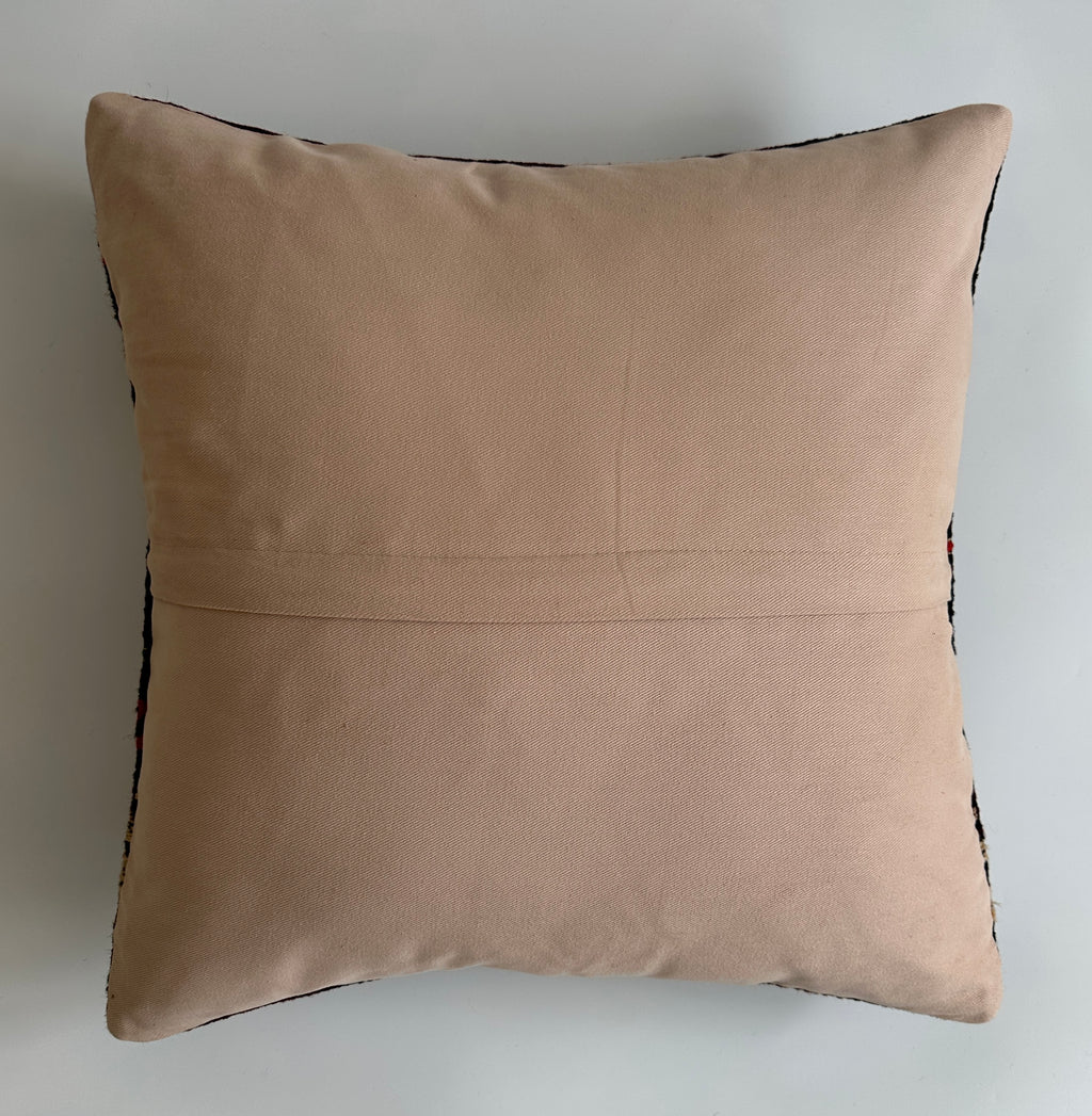 Handmade Multicolour Turkish Rug Cushion Cover 20''x20'' / 50x50 CM