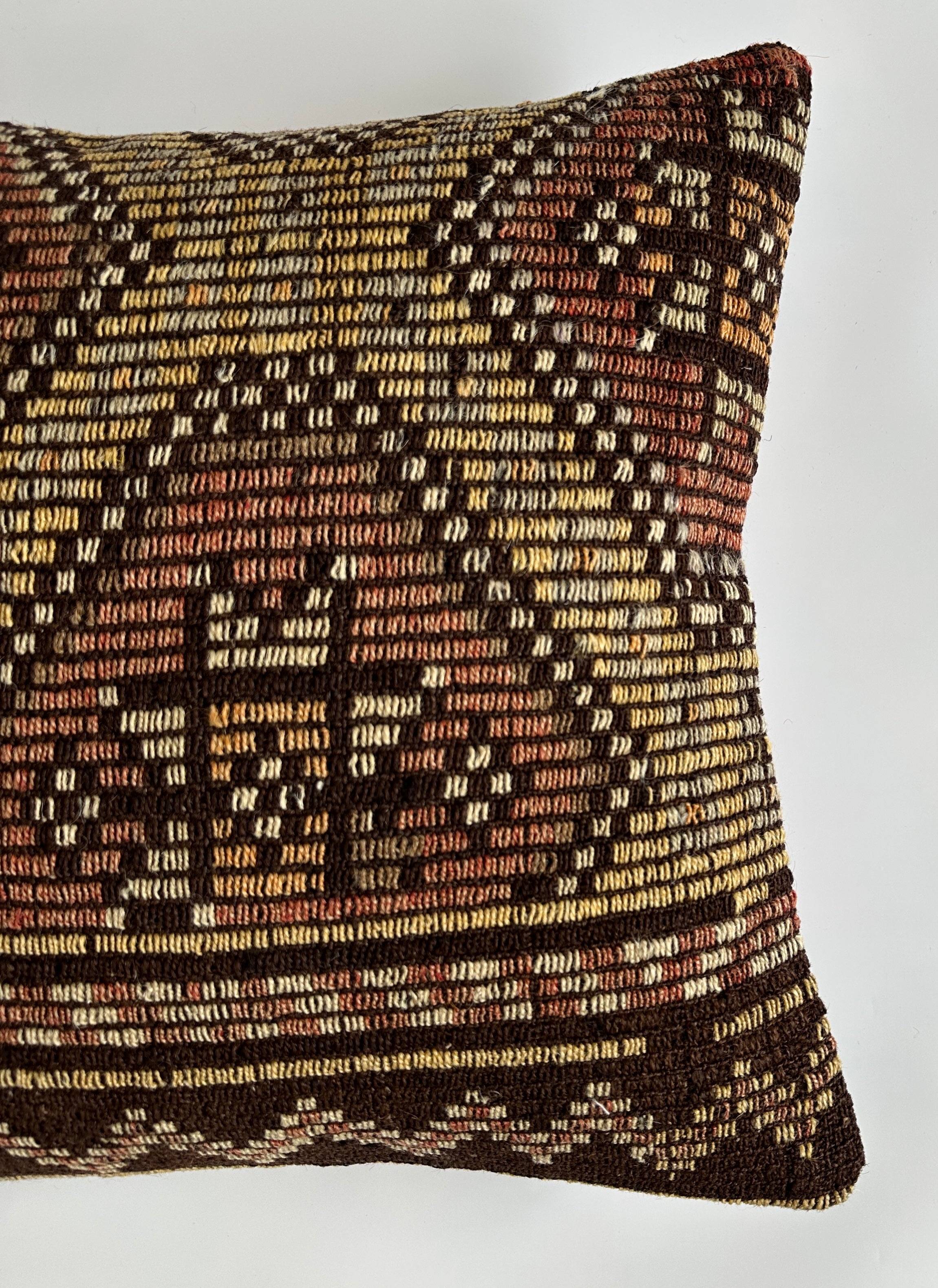 Handmade Multicolour Turkish Rug Cushion Cover 20''x20'' / 50x50 CM