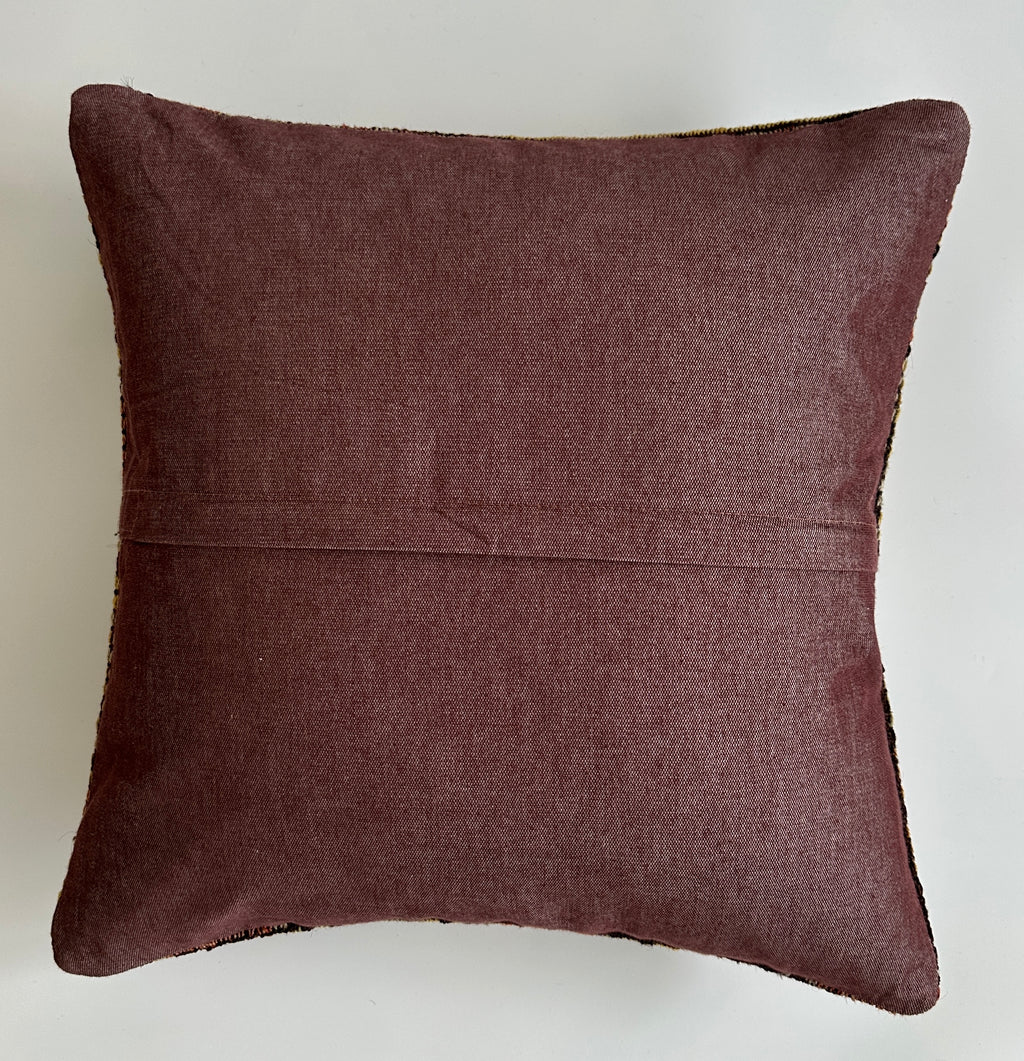 Handmade Multicolour Turkish Rug Cushion Cover 20''x20'' / 50x50 CM